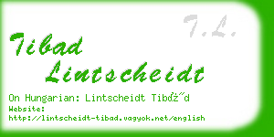 tibad lintscheidt business card